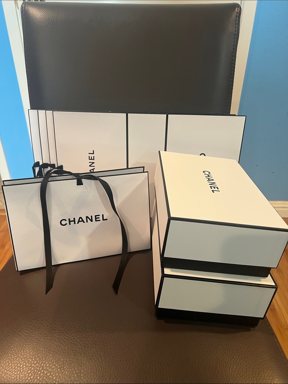 Chanel boxes
